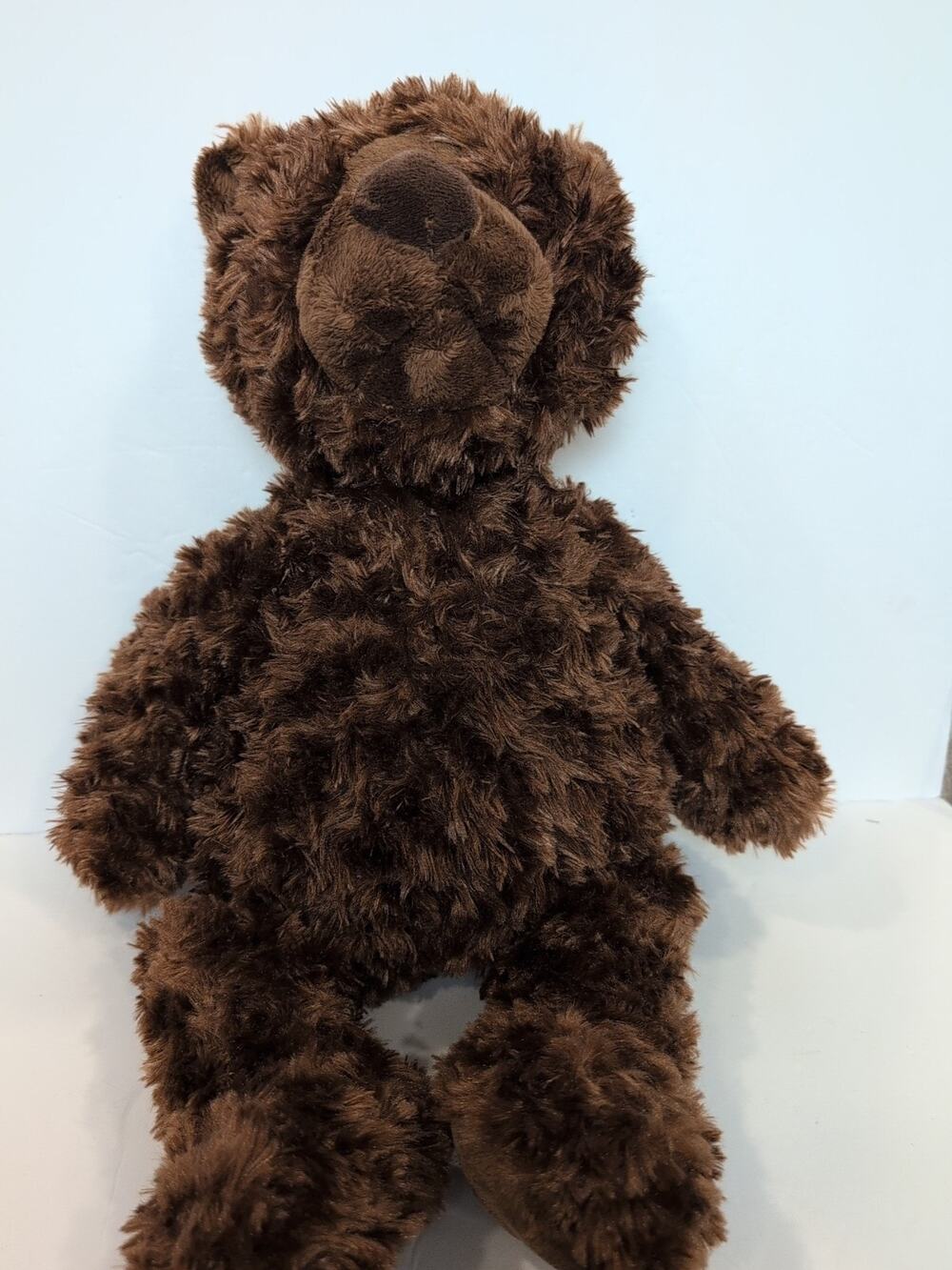 Gund Philbin Bear Plush 20” Super‎ Soft Toy Fluffy Brown Chocolate Floppy Sit